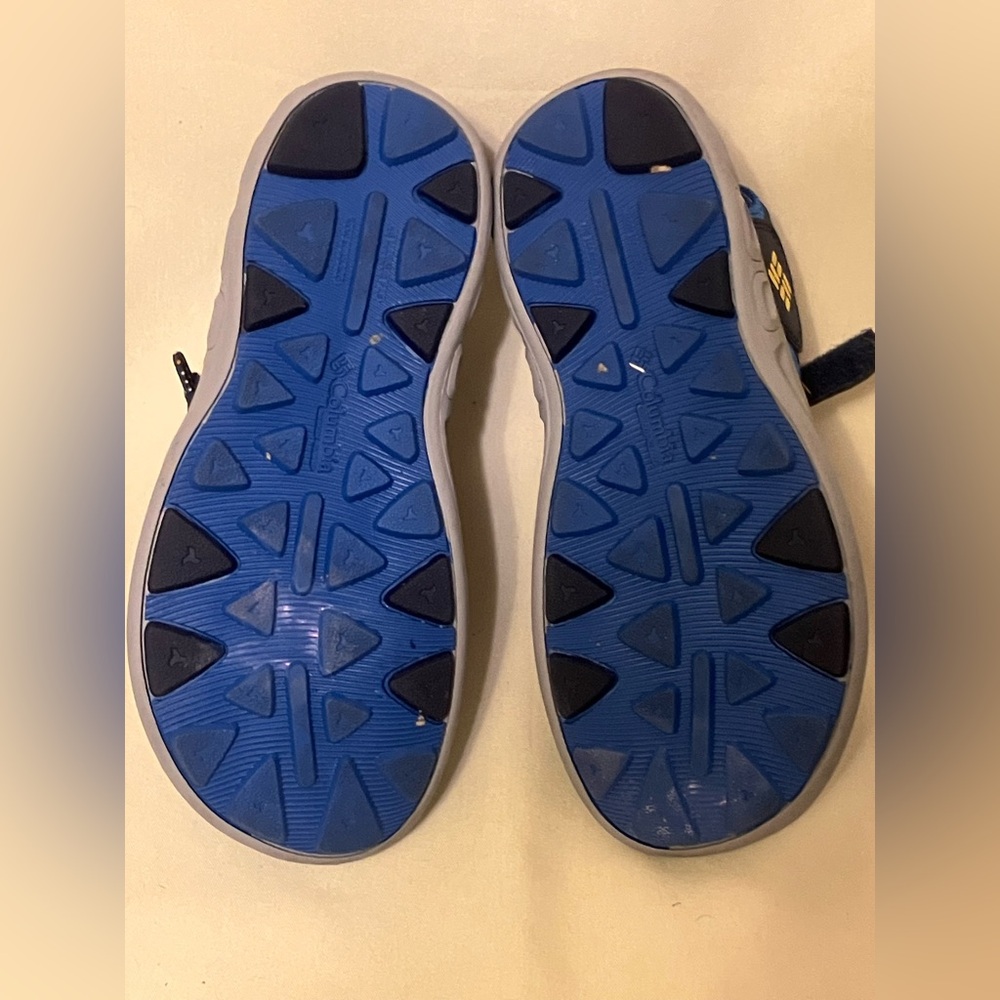 Columbia Techsun Wave Omnishield Boys Blue Hook And Loop Sandals Shoes Size 4 - Picture 13 of 16